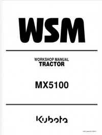 repair manual Kubota MX5100 Tractor Workshop Manual PDF