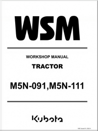 repair manual Kubota M5N-091, M5N-111 Tractor Workshop Manual PDF