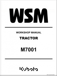 repair manual Kubota M7001 Tractor Workshop Manual PDF