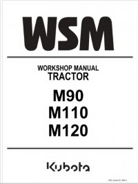 repair manual Kubota M90, M110, M120 Tractor Workshop Manual PDF