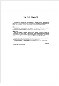 repair manual Kubota M4700, M5400 Tractor Workshop Manual PDF
