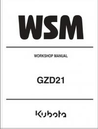 repair manual Kubota GZD21 Workshop Manual PDF