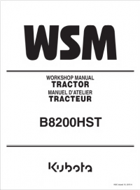 repair manual Kubota B8200HST Tractor Workshop Manual PDF