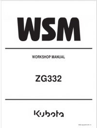 repair manual Kubota ZG332 Workshop Manual PDF