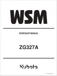 repair manual Kubota ZG327A Workshop Manual PDF