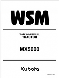 repair manual Kubota Tractor MX5000 Workshop Manual PDF