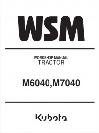 repair manual Kubota Tractor M6040, M7040 Workshop Manual PDF