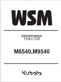 repair manual Kubota Tractor M8540, M9540 Workshop Manual PDF