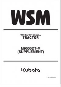 repair manual Kubota Tractor M9000DT-M (SUPPLEMENT) Workshop Manual PDF