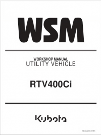 repair manual Kubota Utility Vehicle RTV400Ci Workshop Manual PDF