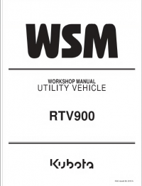 repair manual Kubota Utility Vehicle RTV900 Workshop Manual PDF