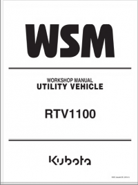 repair manual Kubota Utility Vehicle RTV1100 Workshop Manual PDF