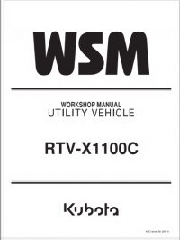 repair manual Kubota Utility Vehicle RTV-X1100C Workshop Manual PDF