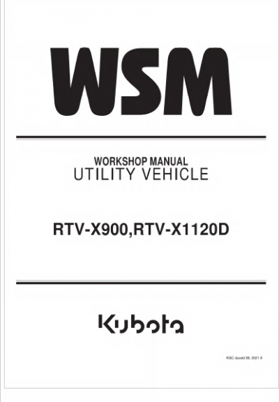 Kubota WSM ワークショップマニュアル WSM Kubota Workshop Manual | eBay