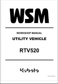 repair manual Kubota Utility Vehicle RTV520 Workshop Manual PDF