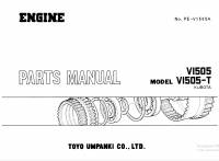 spare parts catalog TCM Kubota Engine VI505, VI505-T Parts Manual PDF