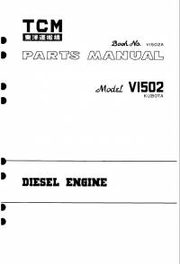 spare parts catalog TCM Kubota Diesel Engine VI502 Parts Manual PDF