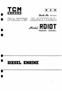 spare parts catalog TCM Nissan Diesel Engine RDIOT Parts Manual PDF