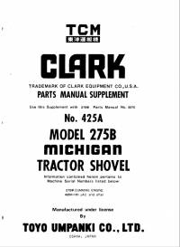 spare parts catalog TCM Michigan Tractor Shovel 275B Parts Manual PDF