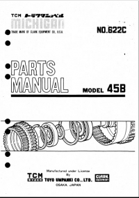 spare parts catalog TCM Michigan 45B for Clark equipment Parts Catalog PDF