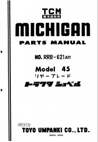 spare parts catalog TCM Michigan 45 model Parts Catalog PDF