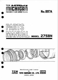 spare parts catalog TCM Michigan Clark Equipment 275BN Parts Catalog PDF