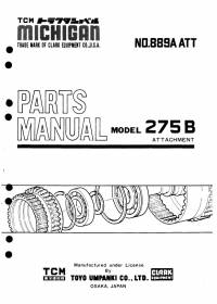 spare parts catalog TCM Michigan Clark Equipment 275B ATTACHMENT Parts Manual PDF