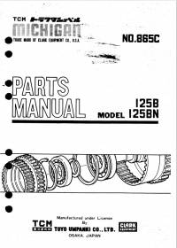 spare parts catalog TCM Michigan Clark Equipment 125B, 125BN Parts Manual PDF