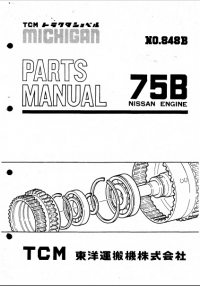 spare parts catalog TCM Michigan Nissan Engine 75B Parts Catalog PDF