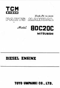 spare parts catalog TCM Mitsubishi Diesel Engine 8DC20C Parts Catalog PDF