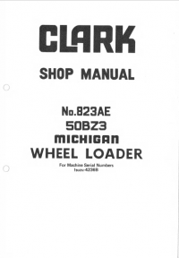 repair manual TCM Clark Michigan Wheel Loader 50BZ3 Shop Manual PDF