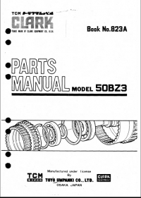 spare parts catalog TCM Clark Equipment 50BZ3 Parts Catalog PDF