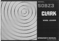 repair manual TCM Clark Wheel Loader 50BZ3 Operators Manual PDF