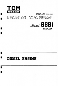 spare parts catalog TCM Diesel Engine Isuzu 6BBI Parts Catalog PDF