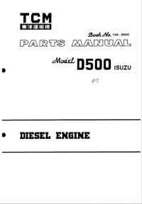 spare parts catalog TCM Diesel Engine Isuzu D500 Parts Manual PDF