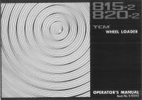 repair manual TCM Wheel Loader 815-2, 820-2 Operators Manual PDF