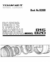 spare parts catalog TCM Wheel Loader 815, 820 Parts Manual PDF