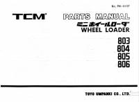 spare parts catalog TCM Wheel Loader 803, 804, 805, 806 Parts Manual PDF