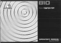 repair manual TCM Tomfighter 810 Operators Manual PDF