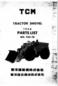 spare parts catalog TCM Tractor Shovel 125A Parts List PDF