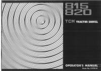 repair manual TCM Tractor Shovel 815, 820 Operators Manual PDF