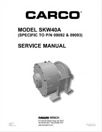 repair manual Tigercat Carco Winch SKW40A Service Manual PDF
