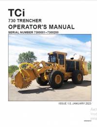 repair manual TCi 730 Trencher Operators Manual PDF