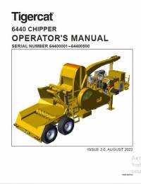repair manual Tigercat 6440 Chipper Operators Manual PDF