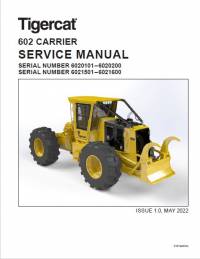 repair manual Tigercat 602 Carrier Service Manual PDF