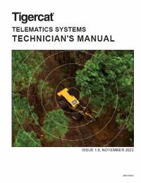 repair manual Tigercat Telematics Systems Technicians Manual PDF