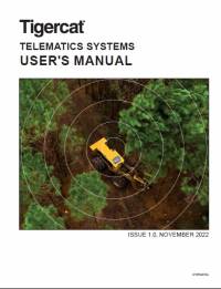 repair manual Tigercat Telematics Systems User’s Manual PDF