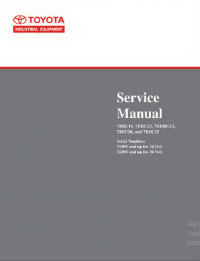 repair manual Toyota 7BRU18, 7BRU23, 7BDRU15, 7BSU20, and 7BSU25 Service Manual PDF
