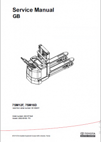 repair manual Toyota Truck 7SM12F, 7SM16D Service Manual PDF