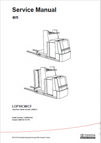 repair manual Toyota LOP10CW/CF Service Manual PDF